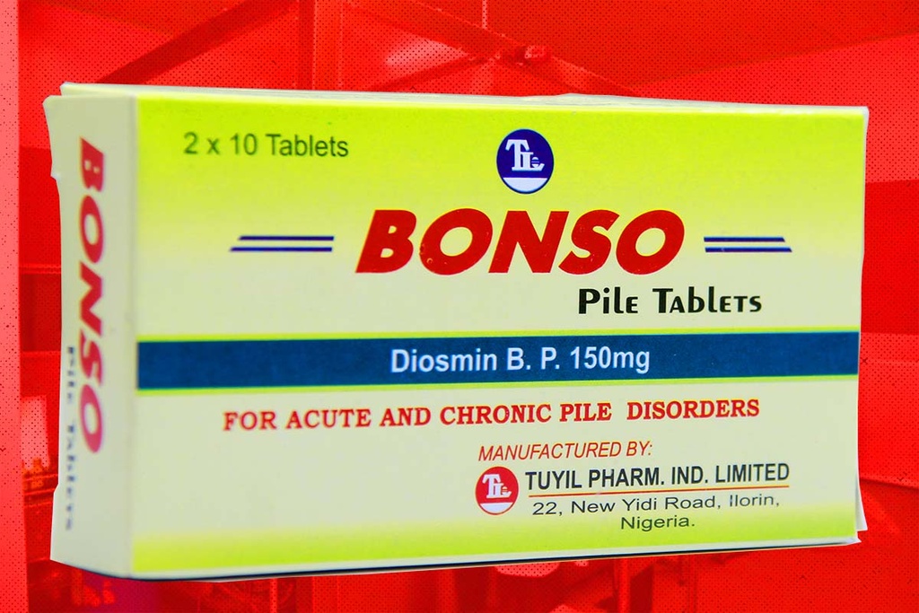 Bonso (Diosmin 150mg) Tablets