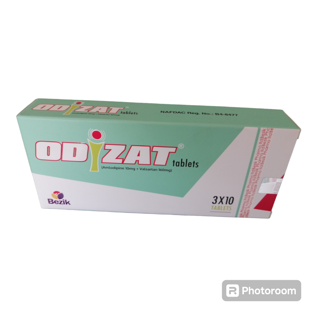 Odizat (Amlodipine/Valsartan) 10/160mg Tablets