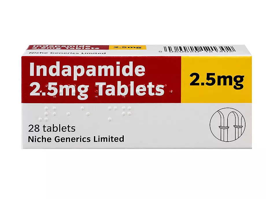 Indapamide 2.5mg (Niche Generics) Tablets