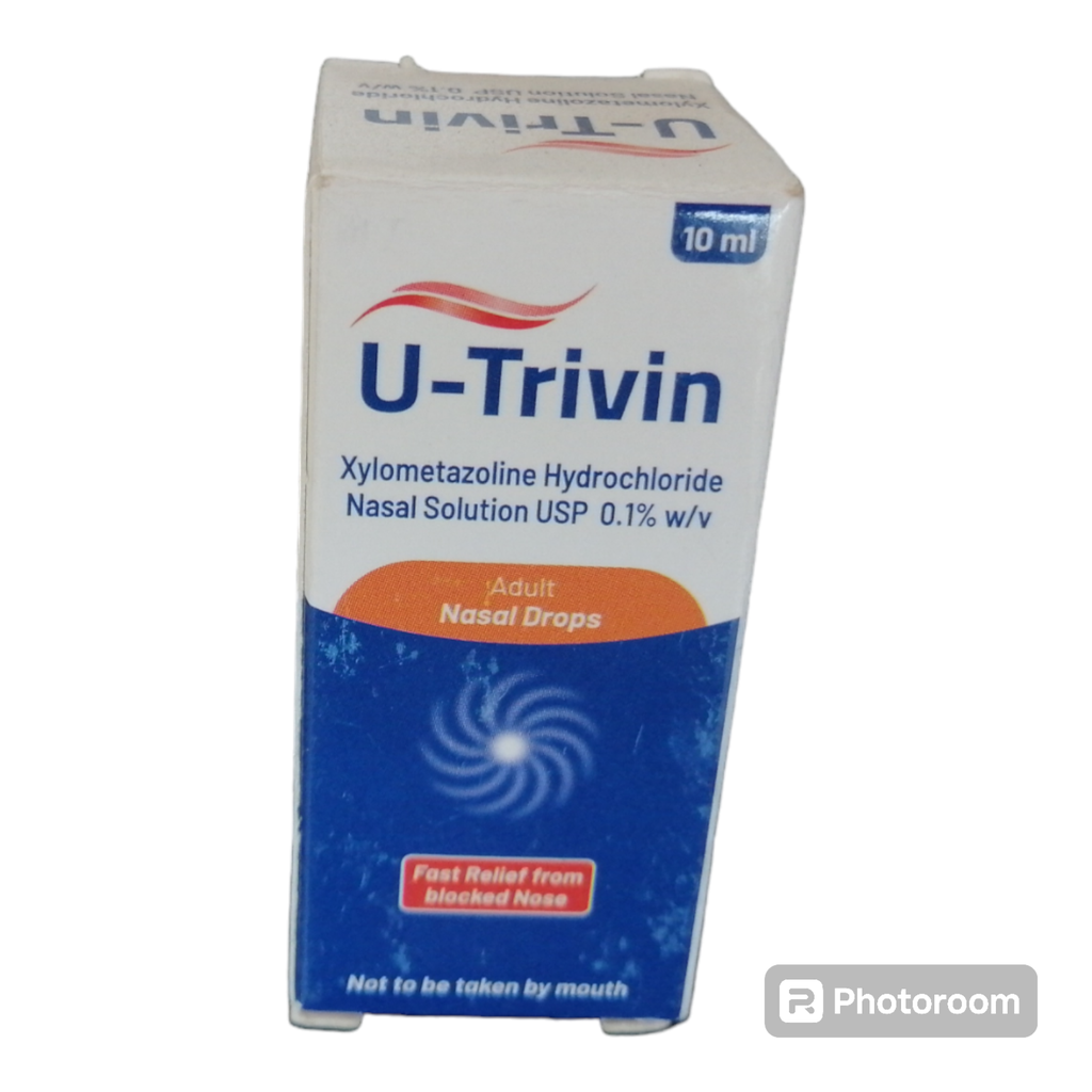 U-Trivin (Xylometazoline Hydrochloride 0.1%) Nasal Solution