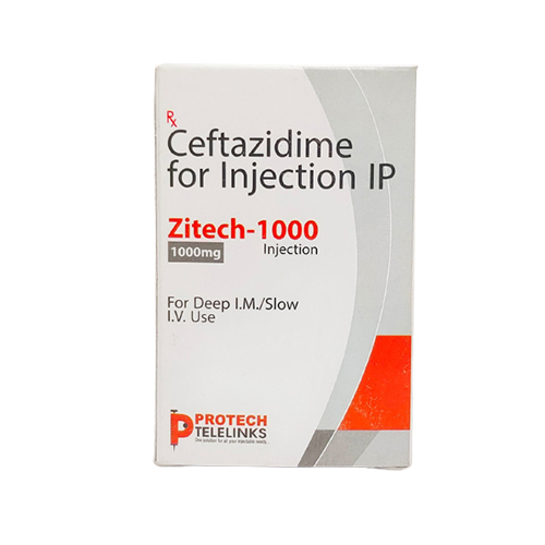 Zitech-1000 (Ceftazidime) 1000mg Injection