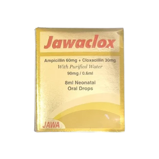 Jawaclox Neonatal Oral Drops (Ampicillin/Cloxacillin) 90mg/0.6ml 8ml