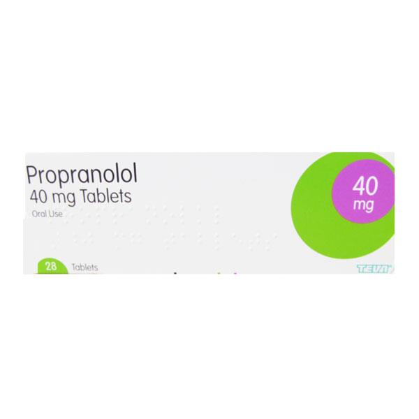 Propranolol 40mg Teva x 28 tabs