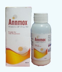 Annmox Suspension (Amoxicillin) 125mg/5ml 100ml