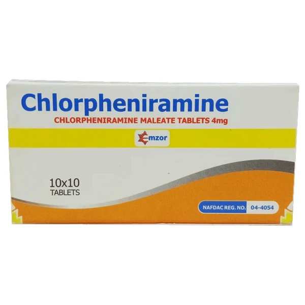 Chlorpheniramine 4mg Tablets Emzor