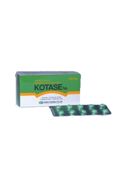 Kotase (Bromelain 40mg/Crytalline trypsin 1mg) Tablets