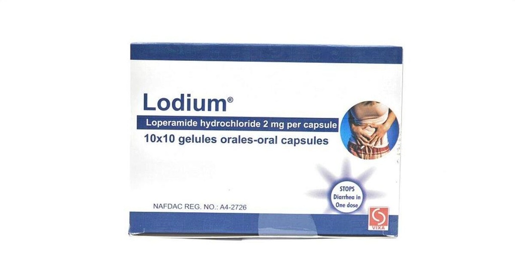 Lodium (Loperamide Hydrochloride) 2mg Capsules