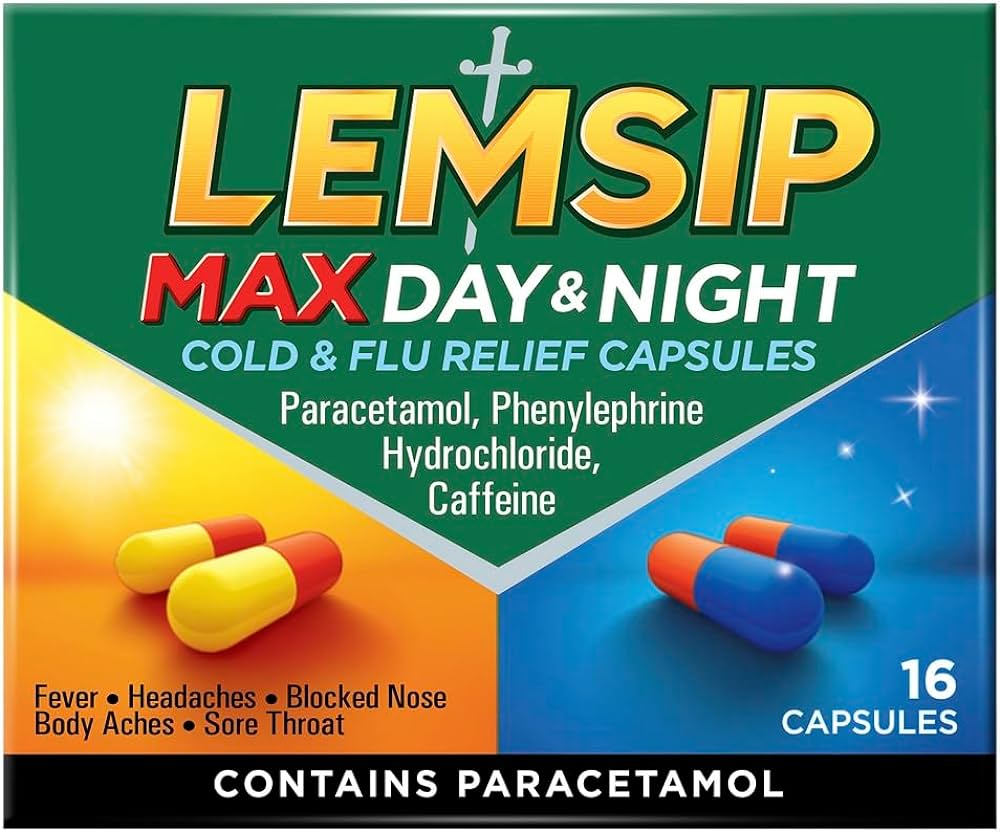 Lemsip Max Day & Night cold & flu relief caps