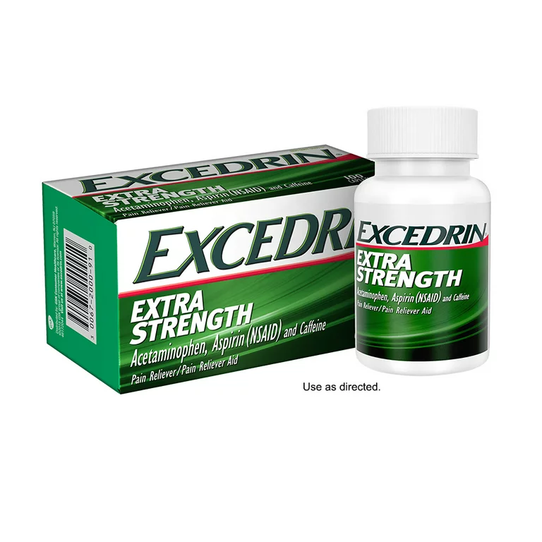 Excedrin Extra Strength (acetaminophen, aspirin & caffiene)