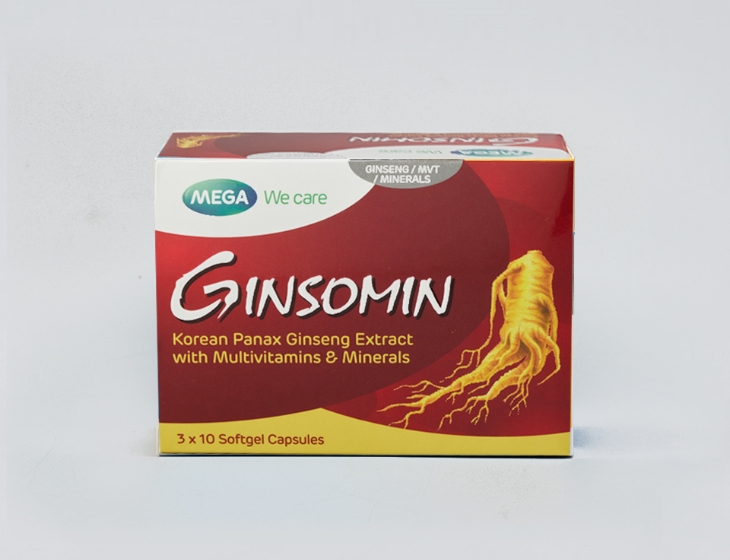 Ginsomin Caps (Korean Panax Ginseng with Multivitamins)