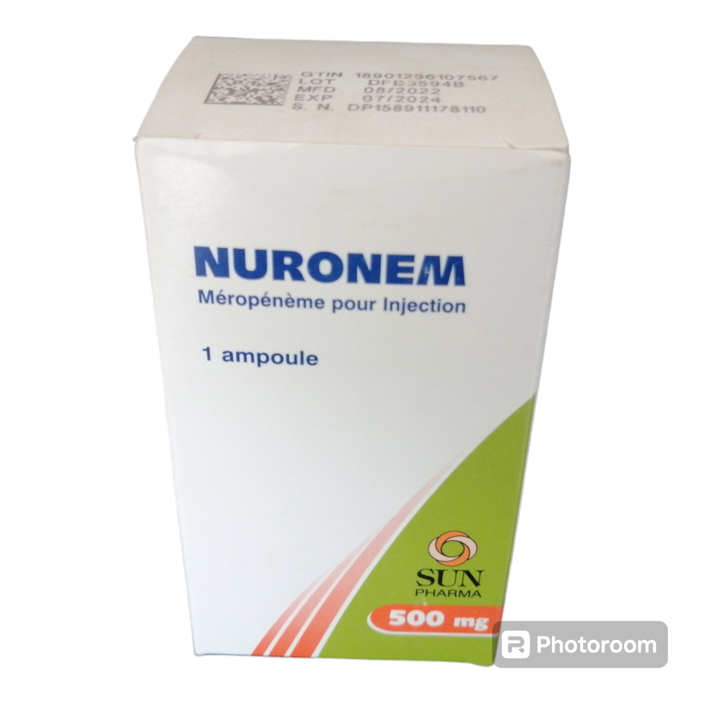 Nuronem (Meropenem) Injection 500mg sun pharma