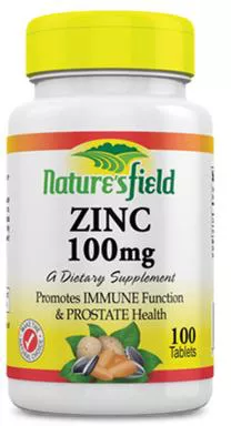 Nature's Field Zinc 100mg x100 Tablets