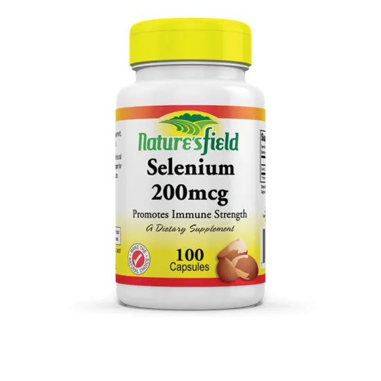 Nature's Field Selenium 200mcg x100 Capsules