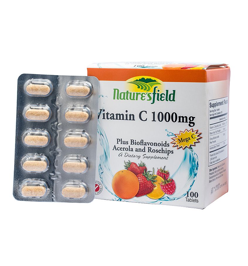 Nature's Field Mega C 1000mg 10 x 10 Tablets