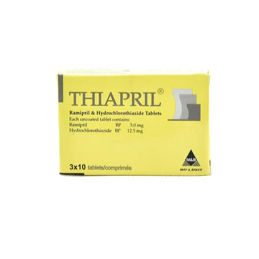 Thiapril (ramipril & Hydrochlorothiazide) 5/12.5mg tabs