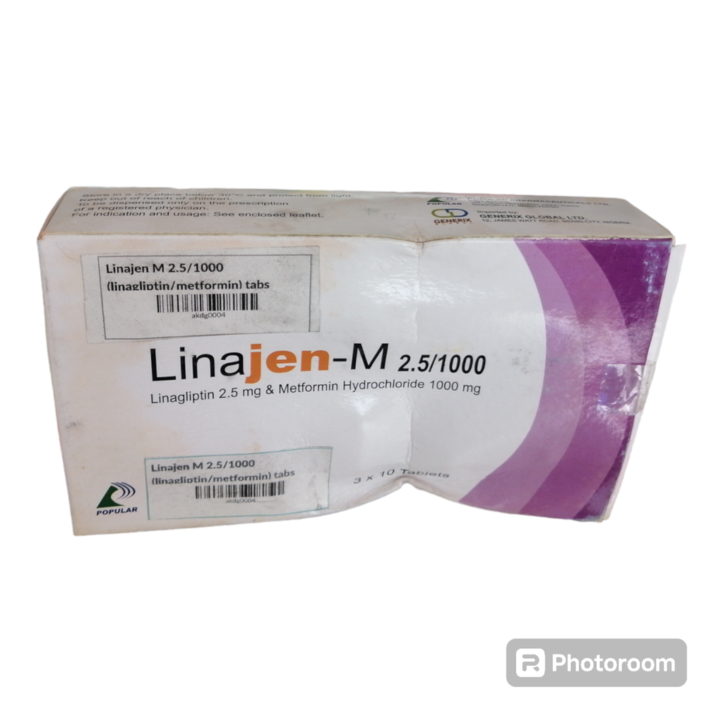 Linajen M 2.5/1000 (linagliptin/metformin) tabs