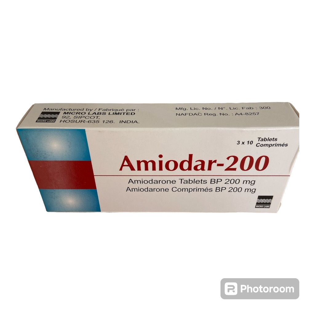 Amiodar-200 (Amiodarone) 200mg Tablets