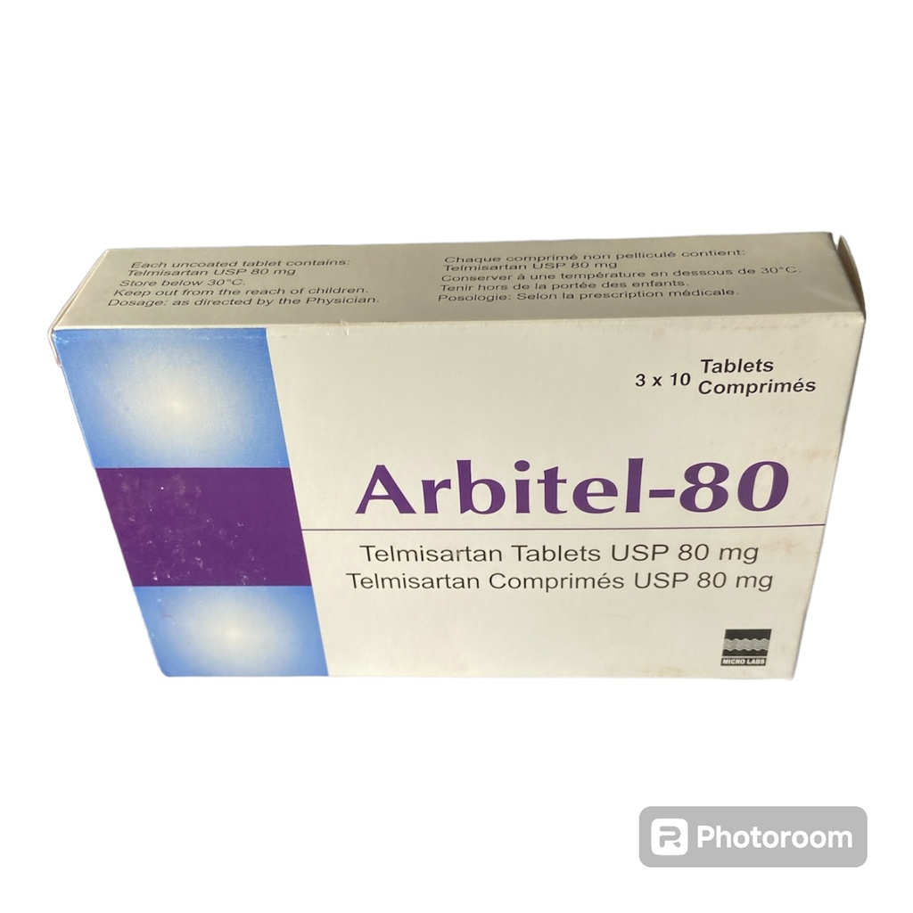 Arbitel-80 (Telmisartan 80mg) Tablets