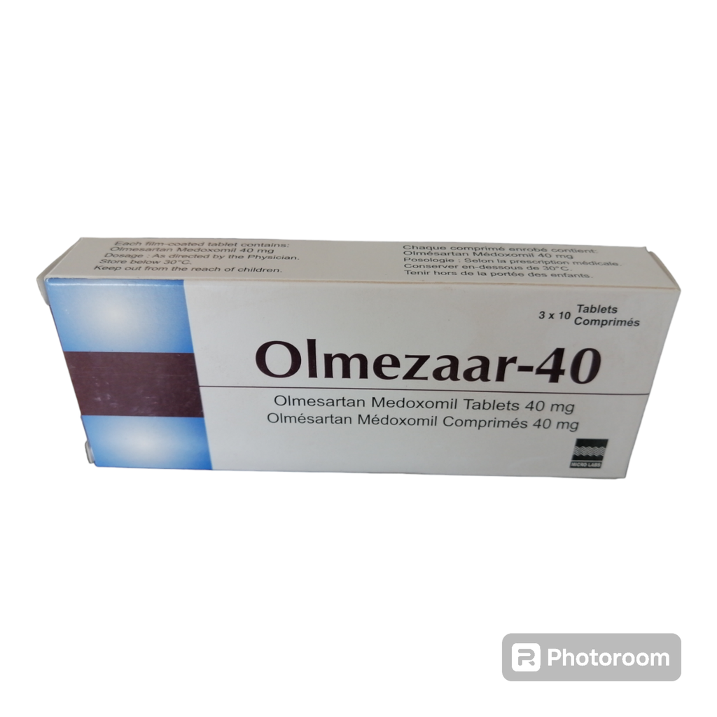 Olmezaar-40 (Olmesartan Medoxomil 40mg) Tablets