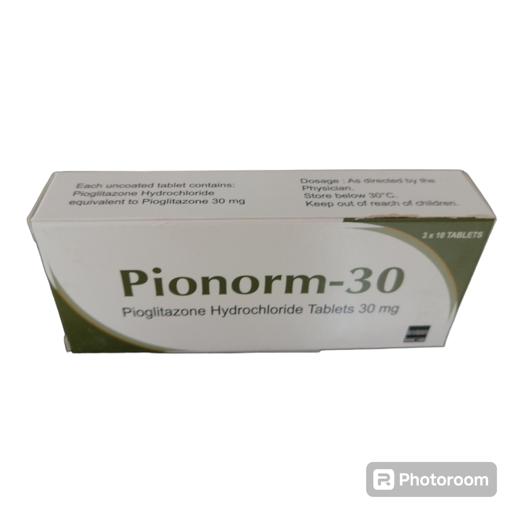 Pionorm-30 (Pioglitazone Hydrochloride 30mg) Tablets