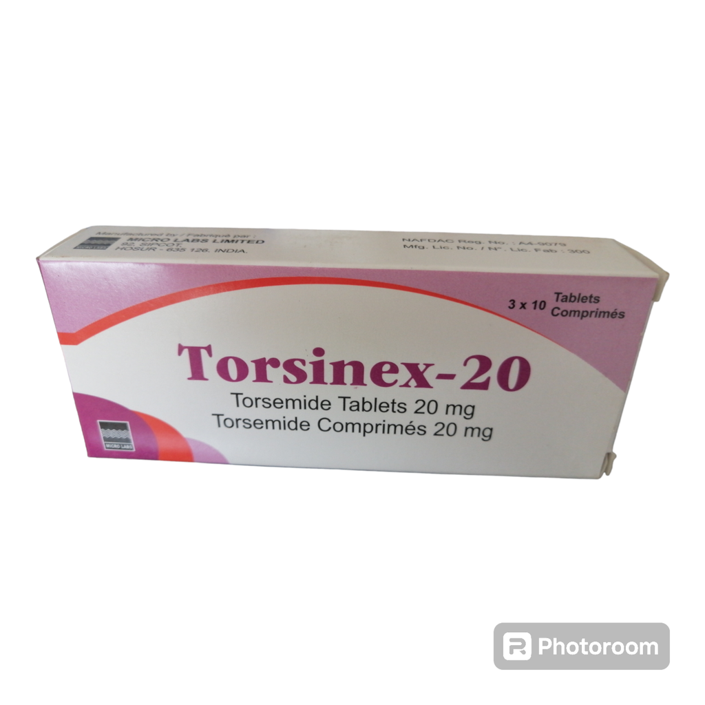 Torsinex-20 (Torsemide 20mg) Tablets