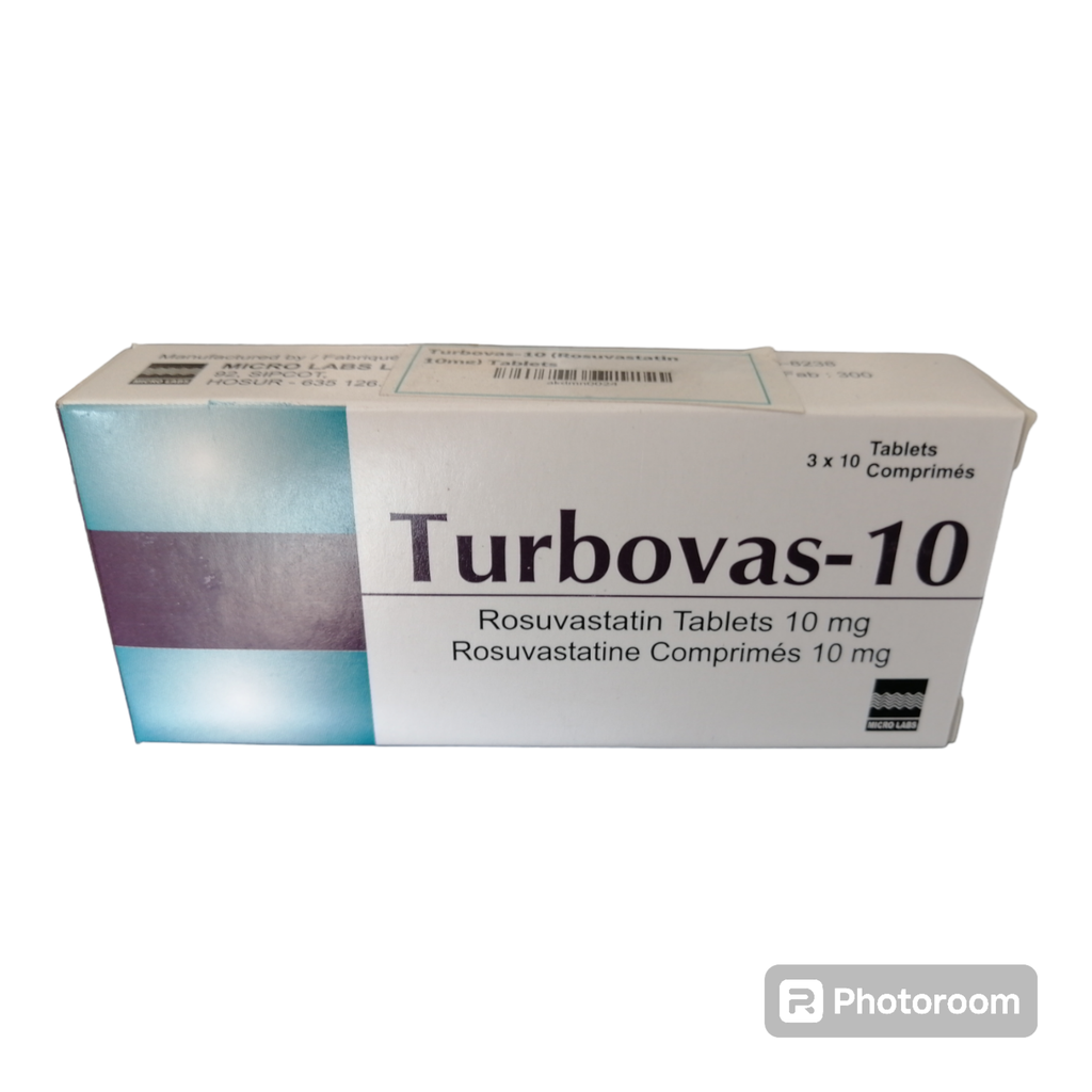 Turbovas-10 (Rosuvastatin 10mg) Tablets