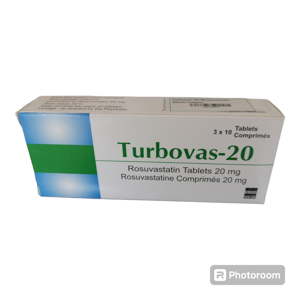 Turbovas-20 (Rosuvastatin 20mg) Tablets