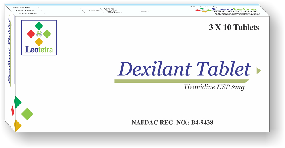 Dexilant (tizanidine) 2mg tabs