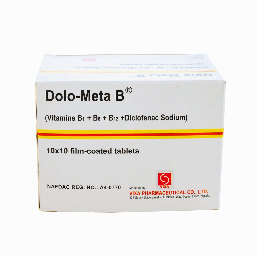 Dolo Meta B (B1, B6, B12 + diclofenac sodium) tabs