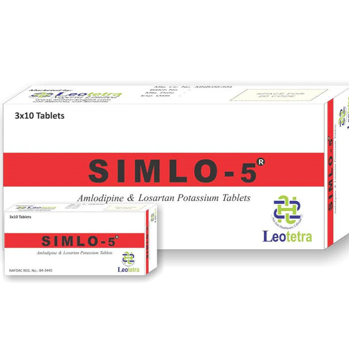 Simlo-5 (Amlodipine & Losartan Potassium) Tablets