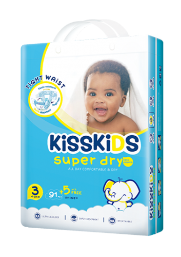 Kisskids Jumbo Midi Baby Diaper