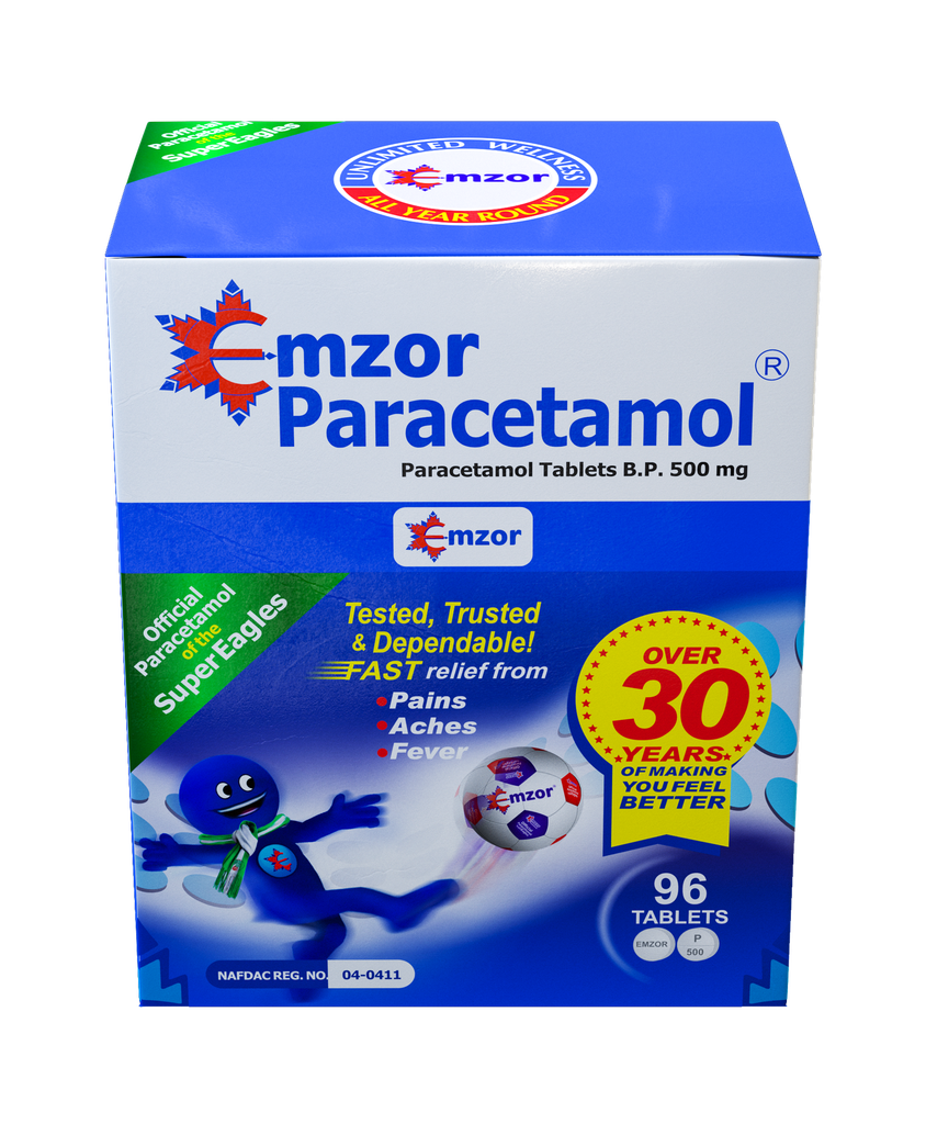 Pcm (paracetamol) Emzor Tabs