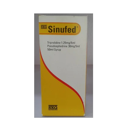 Sinufed (triprolidine/pseudoephedrine) syrup 5ml skg