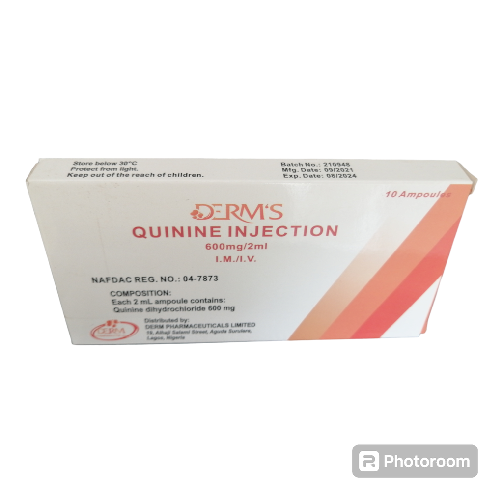 Quinine Injection 600mg/2ml