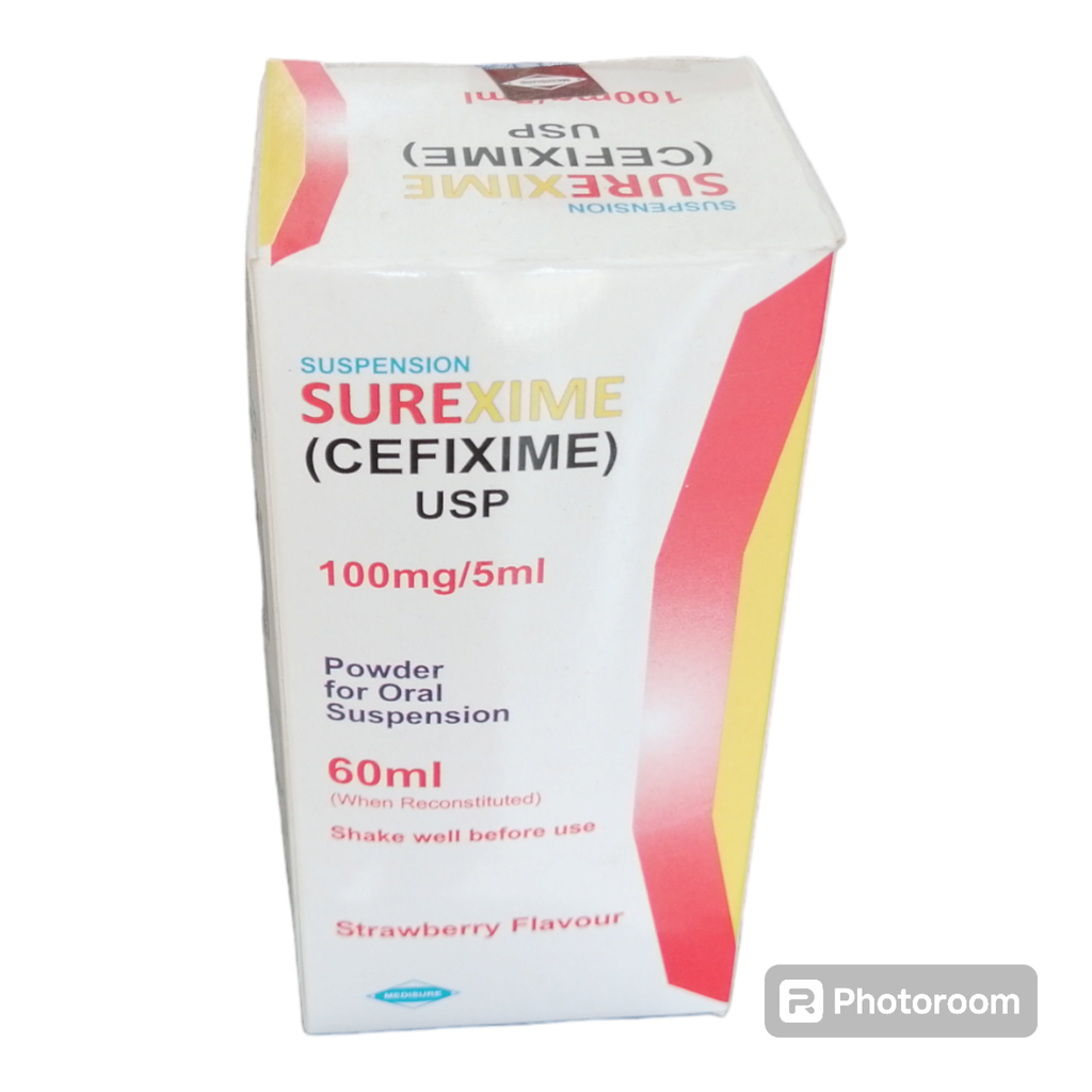 Surexime (Cefixime 100mg/5ml) 60ml Suspension