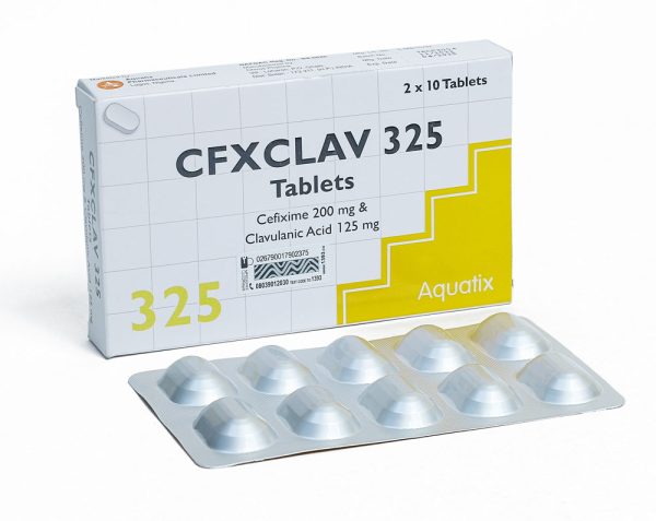 Cfxclav (Cefixime 200mg/clavulanic acid 125mg) aquatix