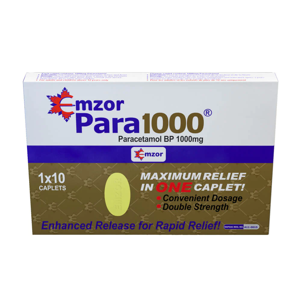 Para 1000 (paracetamol 1000mg) tabs