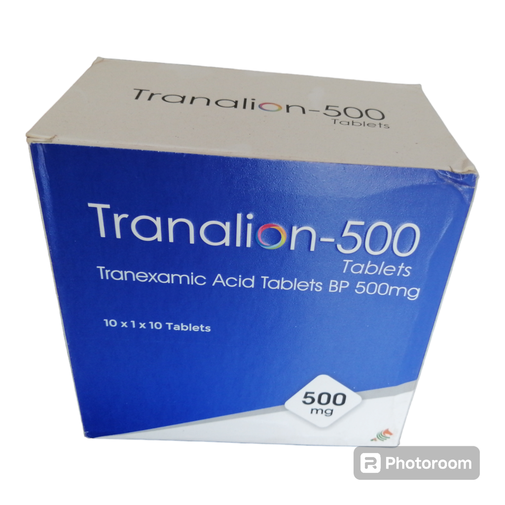 Tranalion (tranexamix acid) 500mg tabs