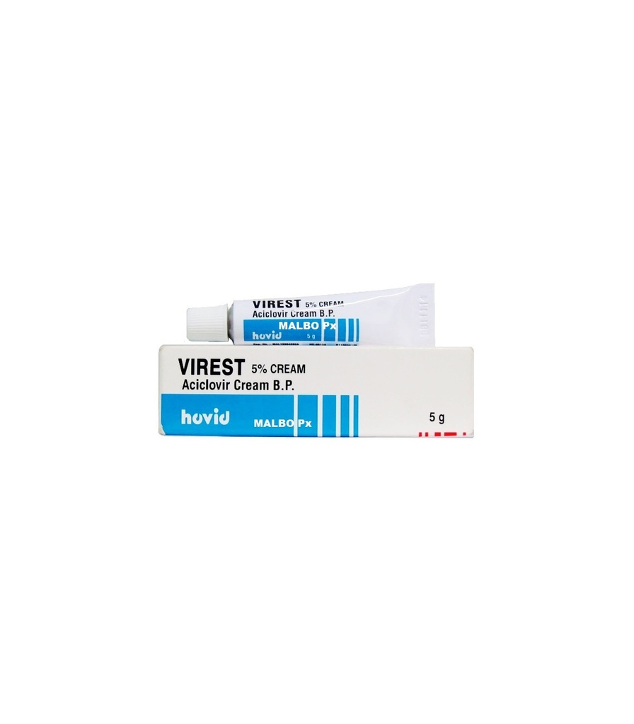 Virest (aciclovir 5%) Cream 5g