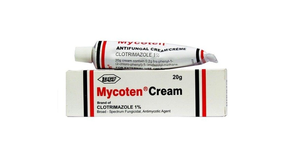 Mycoten  (clotrimazole) 1% cream