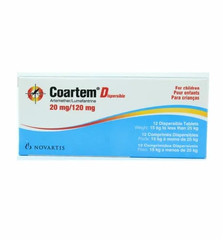 Coartem Dispersible (artemether/lumefantrine) 20/120mg x 12