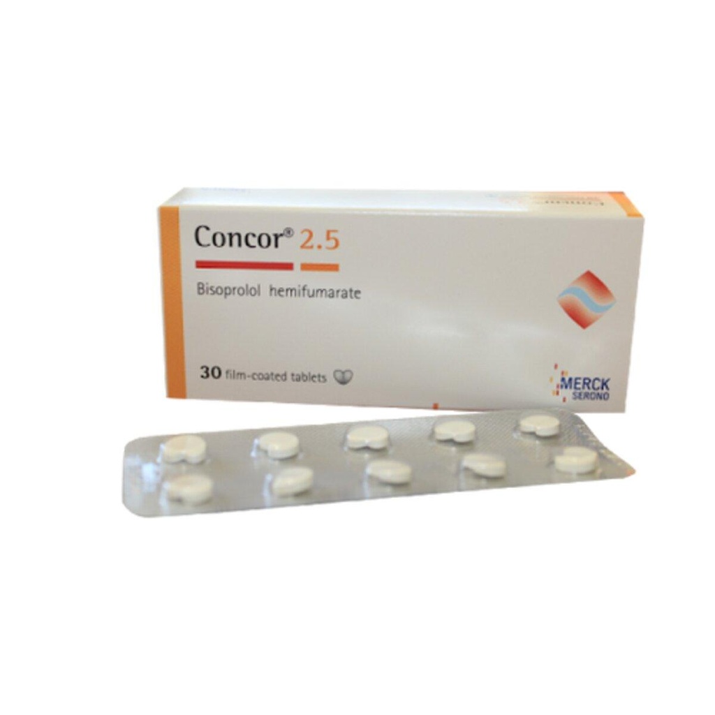 Concor 2.5mg (bisoprolol) tabs