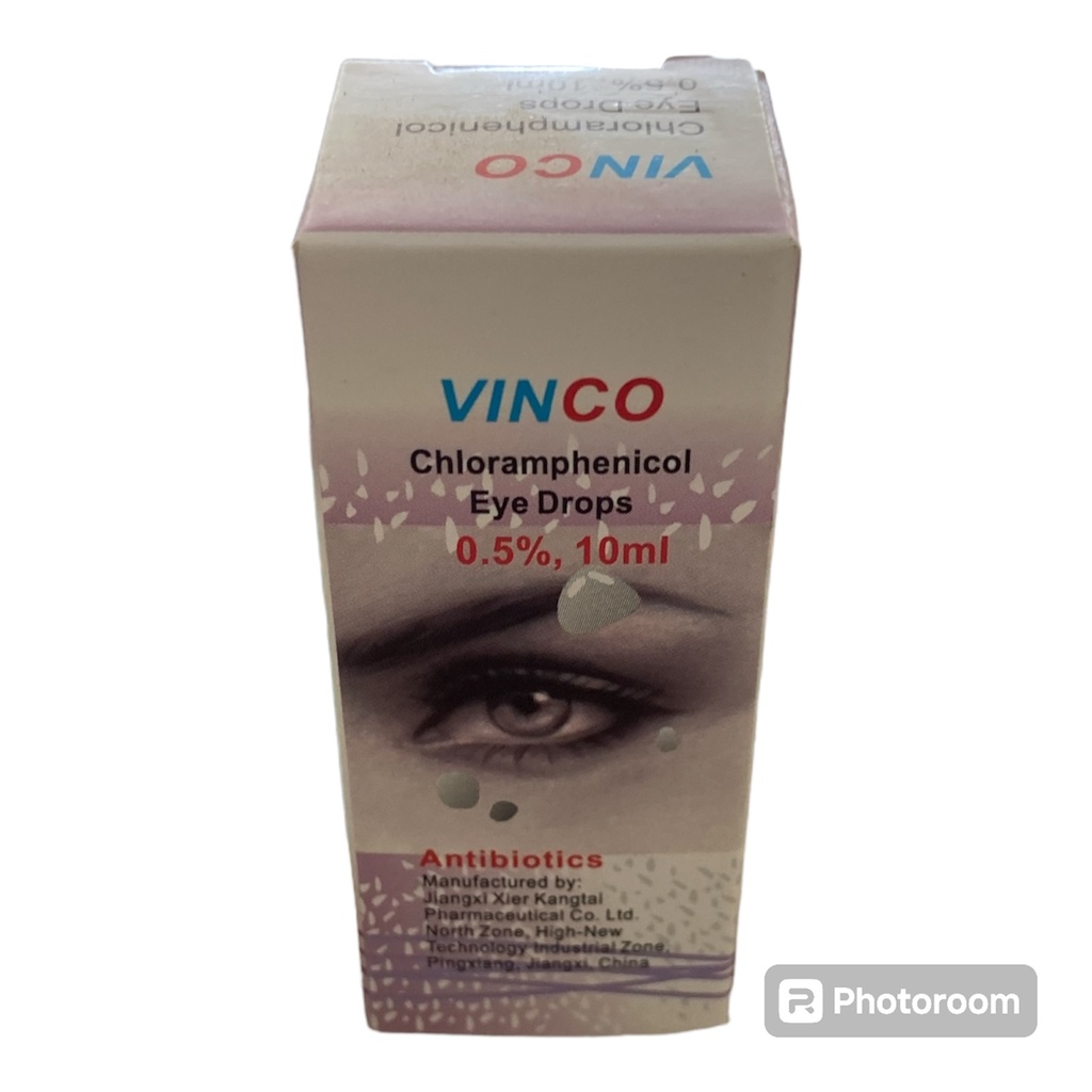 Choramphenicol 0.5% Eye drop vinco 10mls