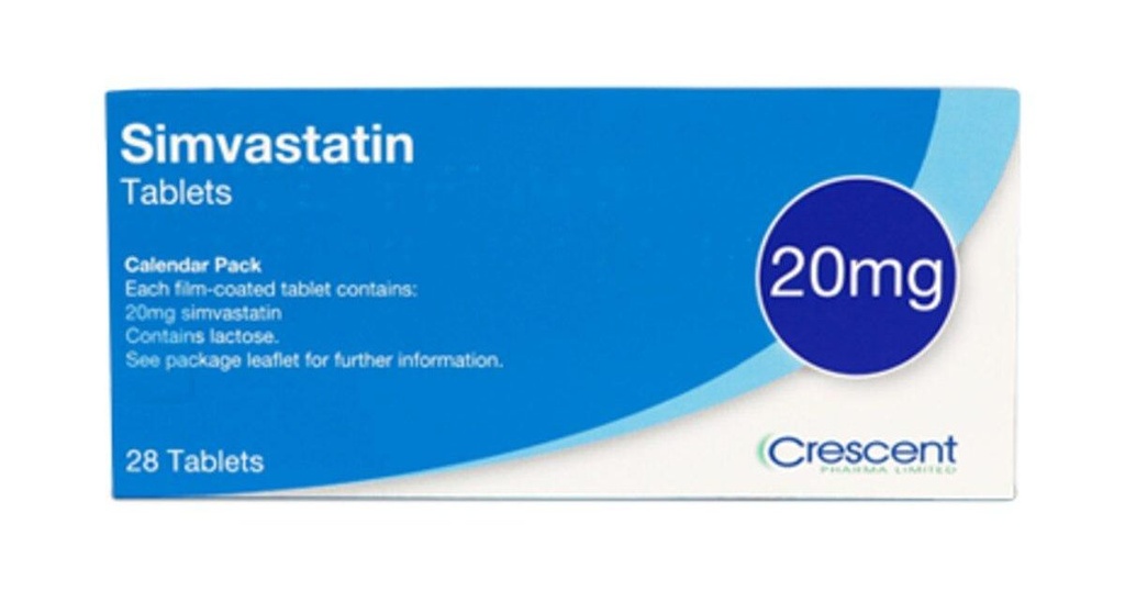 Simvastatin 20mg Tablets