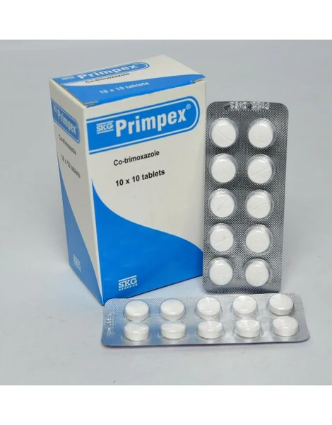 Primpex Co-trimoxazole (Trimethoprim 80mg and Sulphamethoxazole 400mg) Tablets