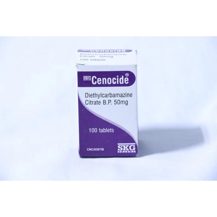 Cenocide (Diethylcarbamazine Citrate 50mg) Tablets