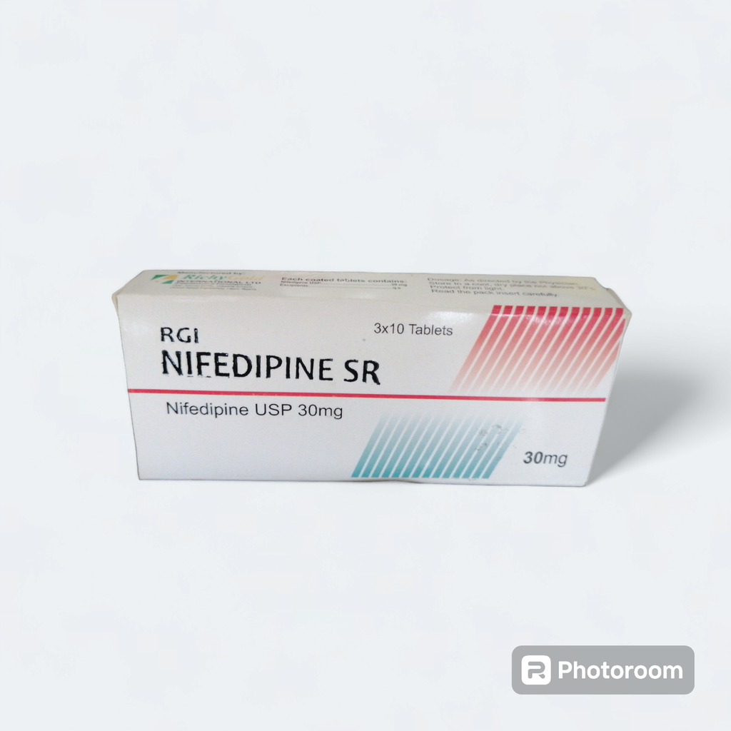 Nifedipine SR 30mg tabs RGI