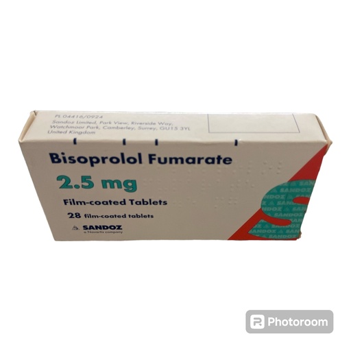 Bisoprolol Fumarate 2.5mg Tablets Sandoz