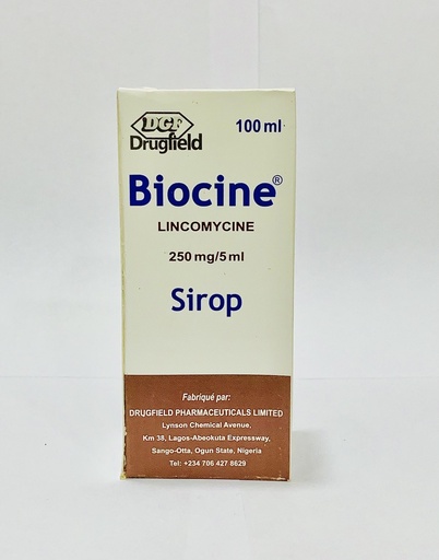 Biocine 250mg/5ml (Lincomycin) 100ml Syrup