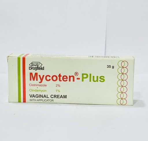 Mycoten-Plus (Clotrimazole 2% + Clindamycin 1%) 35g Vaginal Cream 